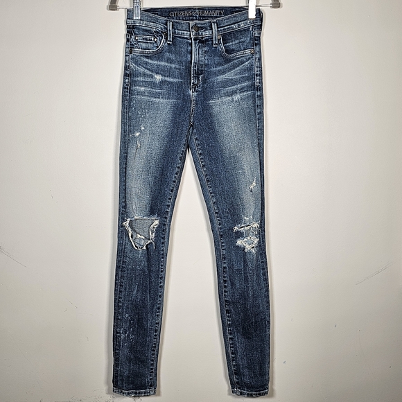 Citizens of Humanity - Rocket High Rise Skinny Indie Distressed Size 26 - Picture 5 of 16